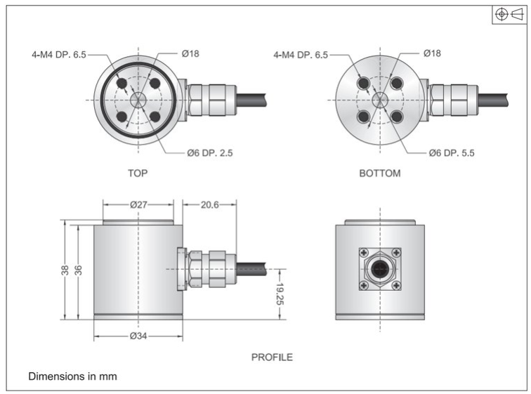 CA-1000kg稱(chēng)重傳感器